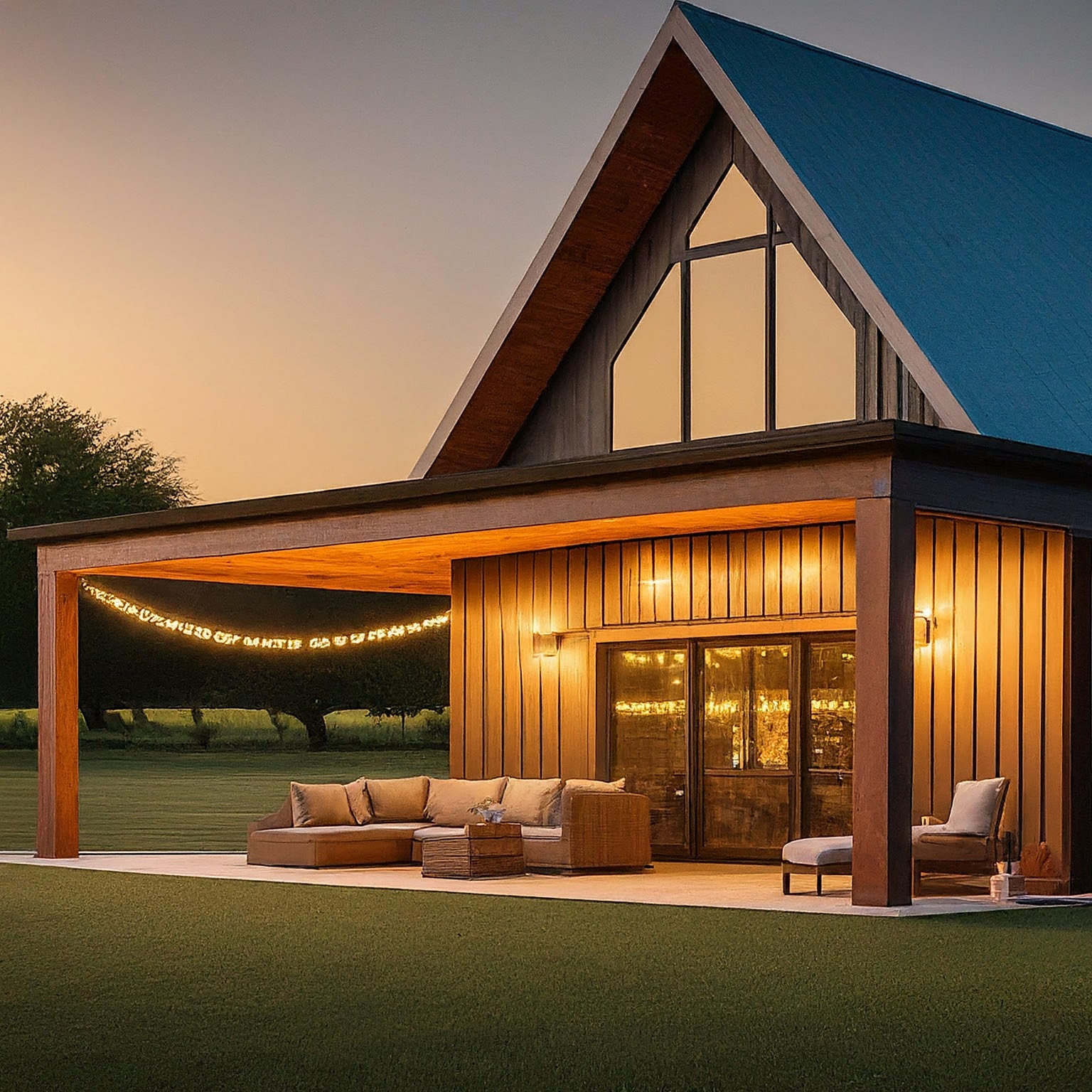 Smooth concrete flooring in a Kansas City barndominium